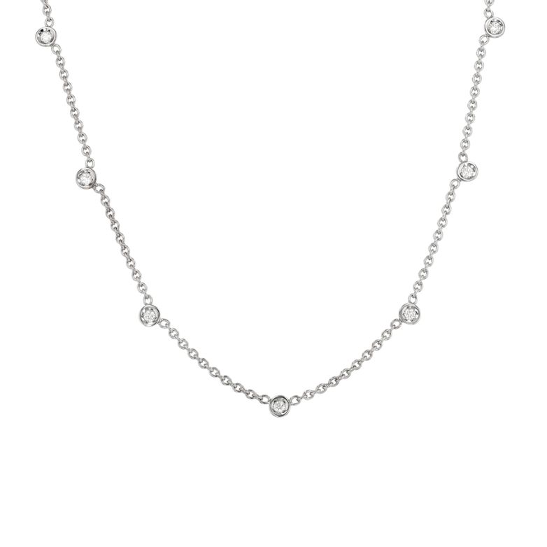 Collier diamants 0.38 carat or blanc 8.96g Comme neuf -  reconditionné disponible sur Gemme Les Bijoux